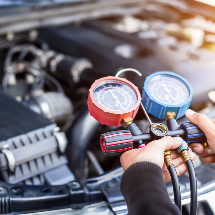 testing ac compression on a car