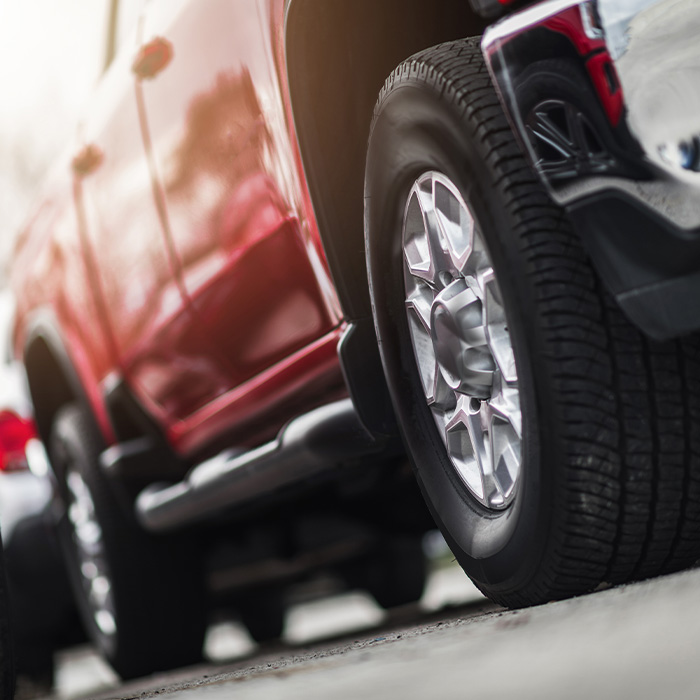 tires on a truck