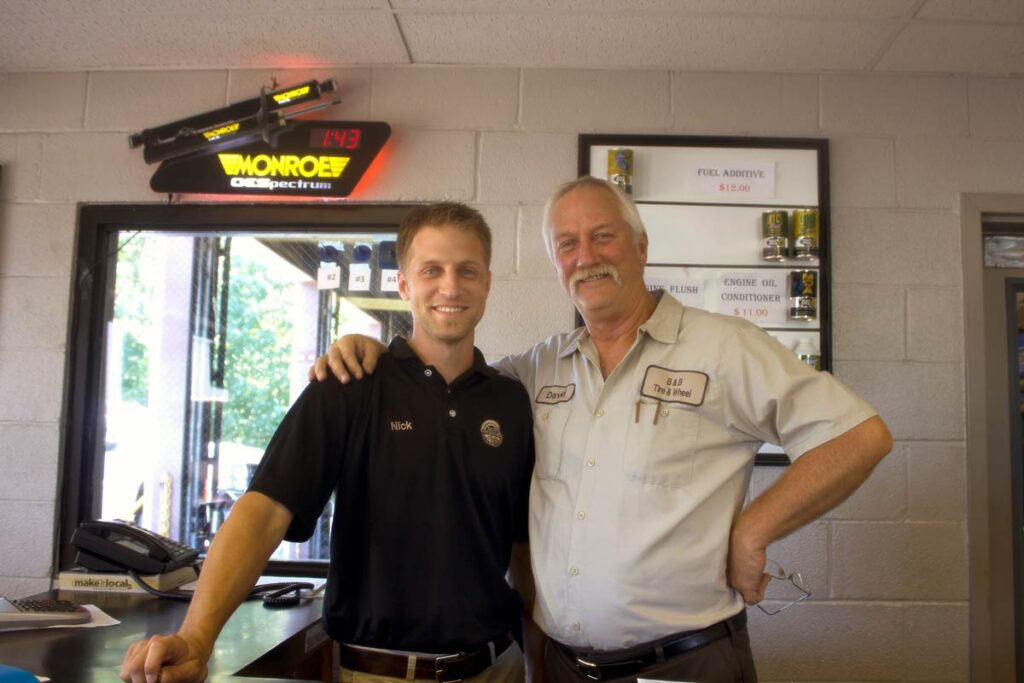 B & B Tire and Auto Care.